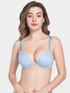 Push Up Deep V Plunge Underwire T-Shirt Bra - WingsLove