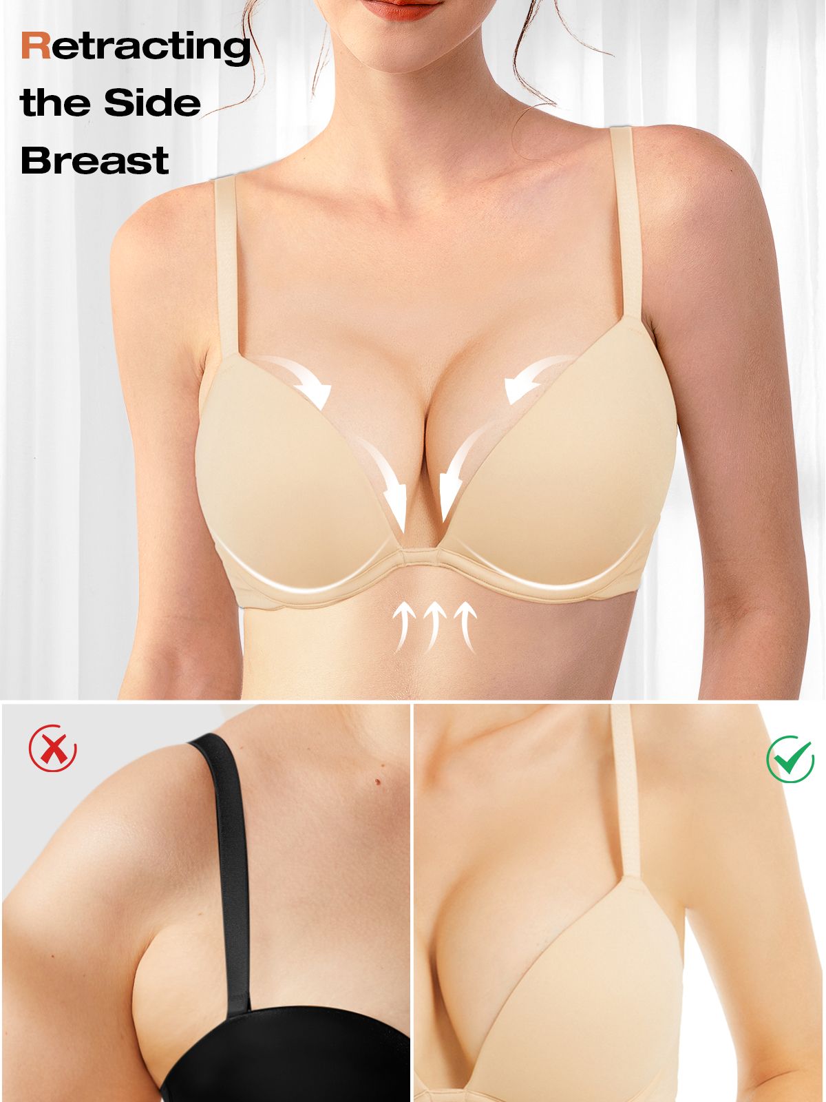 Buy Cotton Rich Padded Underwired Multiway T-Shirt Push-Up Bra