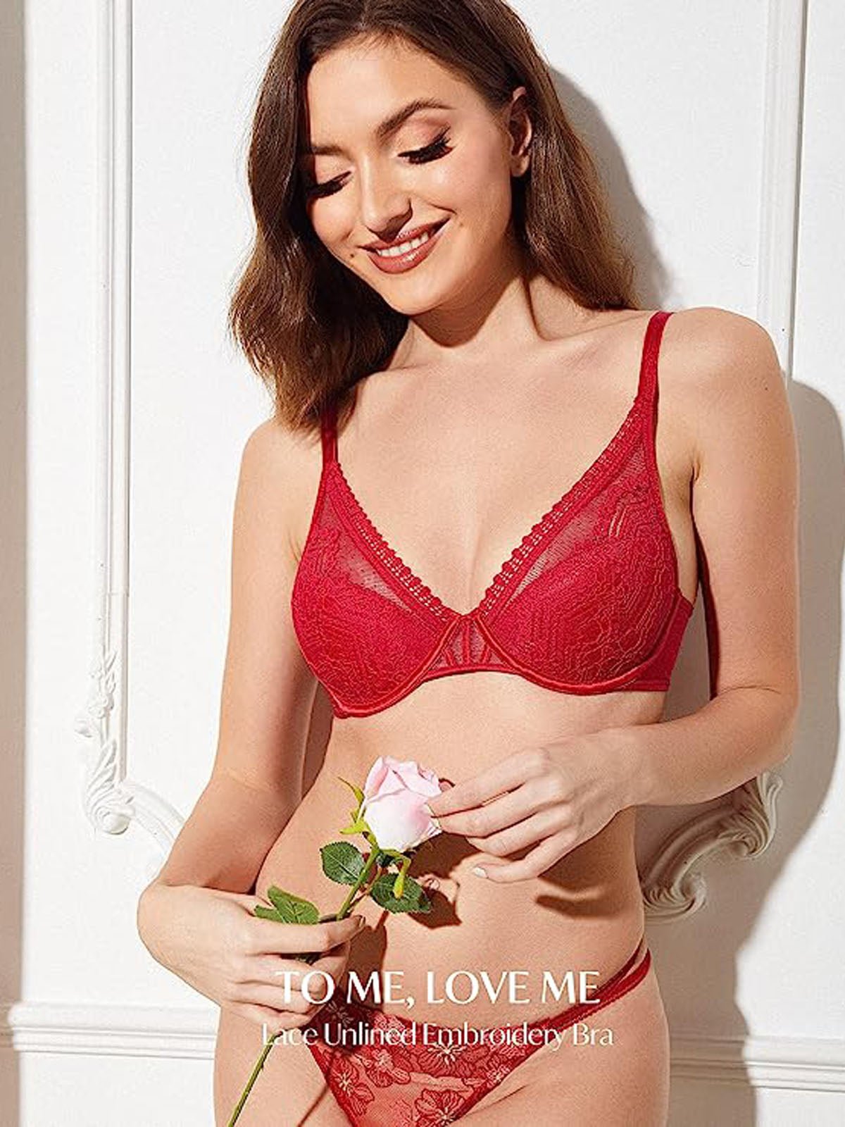 Push Up Floral Contour Underwire Padded Lace Bra – WingsLove