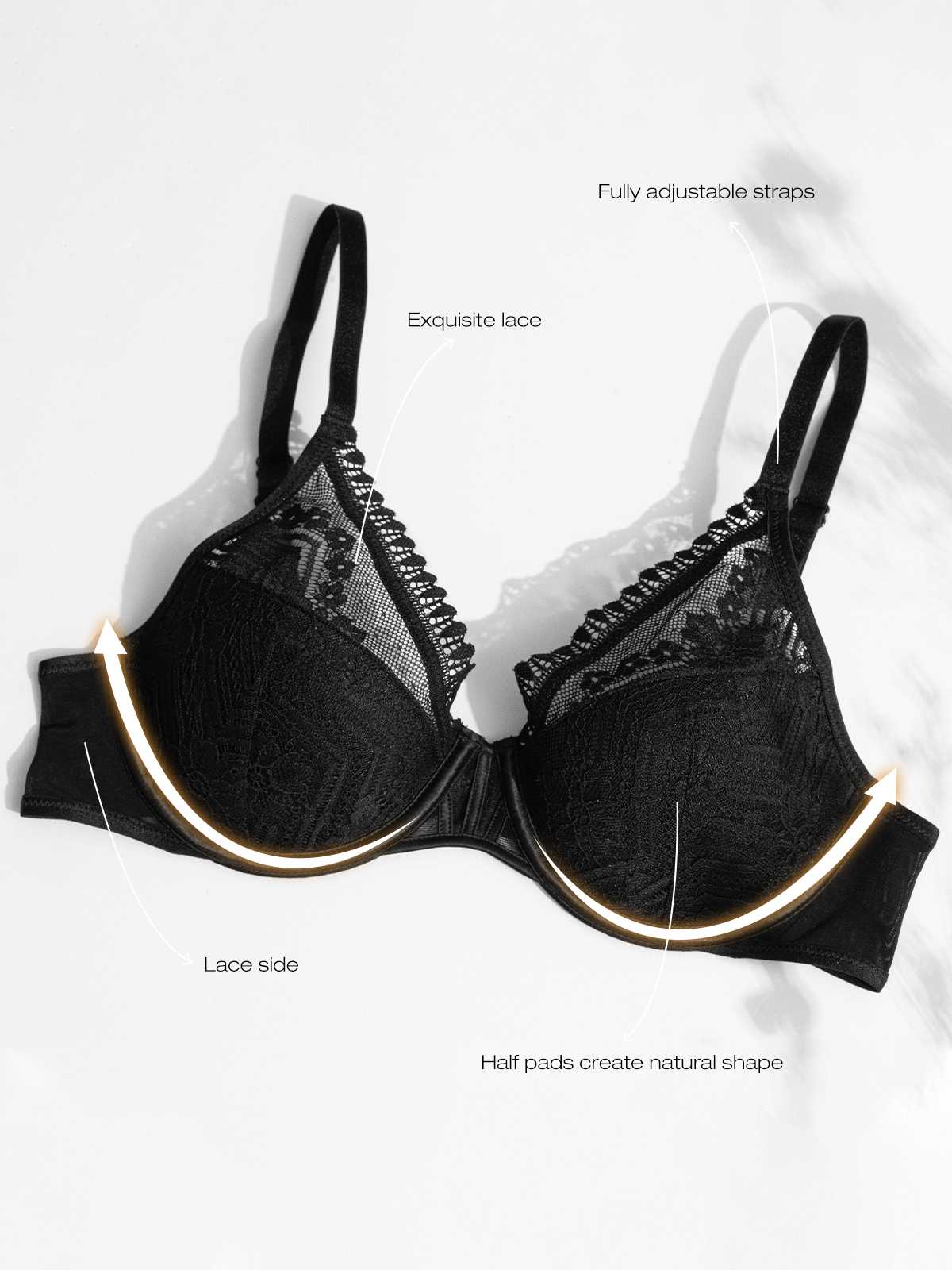 Beauwear Thick Padded Push Up Bras For Women A B C Cup Deep V Plus Size 36  38 40 42 Floral Lace Emboridery Adjusted Straps Bra 220511 From Long005,  $8.59