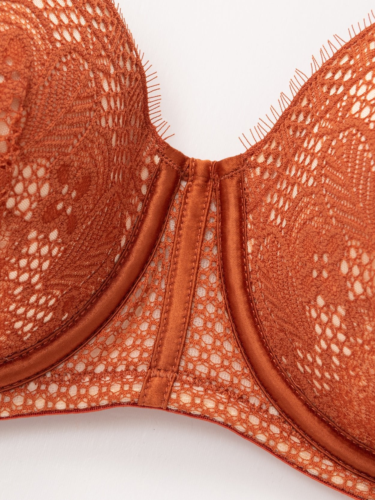 Push Up Full Figure Strapless Pleated Lace Multiway Bra Caramel