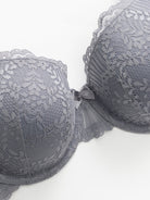 Push Up Lace Underwire Full Coverage Plus Size Bra - WingsLove