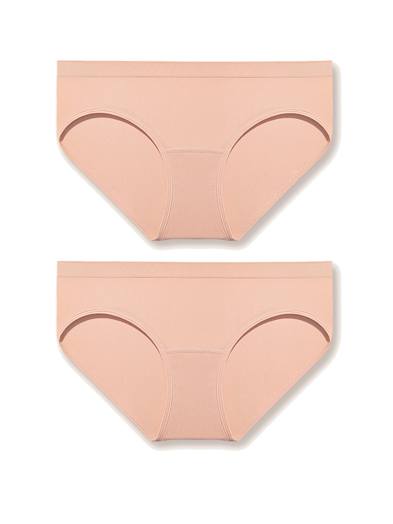 Seamless Panties Stretch Soft Underwear 2PCS Pink