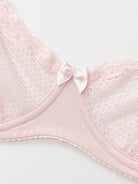 See Through 1/2 Cup Mesh Demi Shelf Underwired Bra - WingsLove