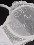 See Through Embroidered Underwire Bra - WingsLove