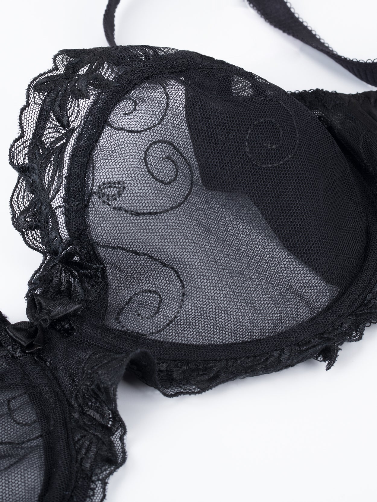 Women's Sexy Mesh Sheer Unlined Bras See Through Underwire Transparent  Bralette