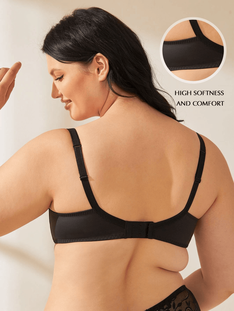 Floral Lace Plus Size Minimizer Best Plus Size Bras With Full Coverage And  Non Padded Embroidery Available In Big Cup Sizes B F 201202 From Dou04,  $9.76