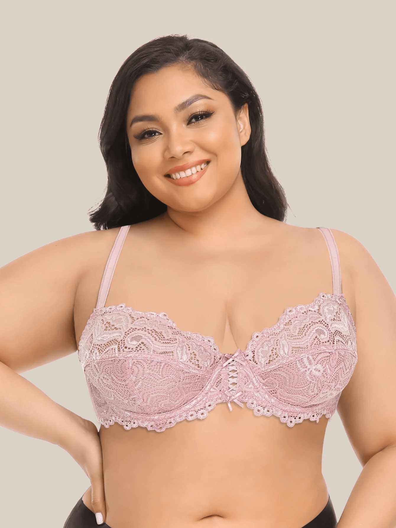 Buy WingsLove Women's Floral Lace Soft Cup Underwired Bra Unlined