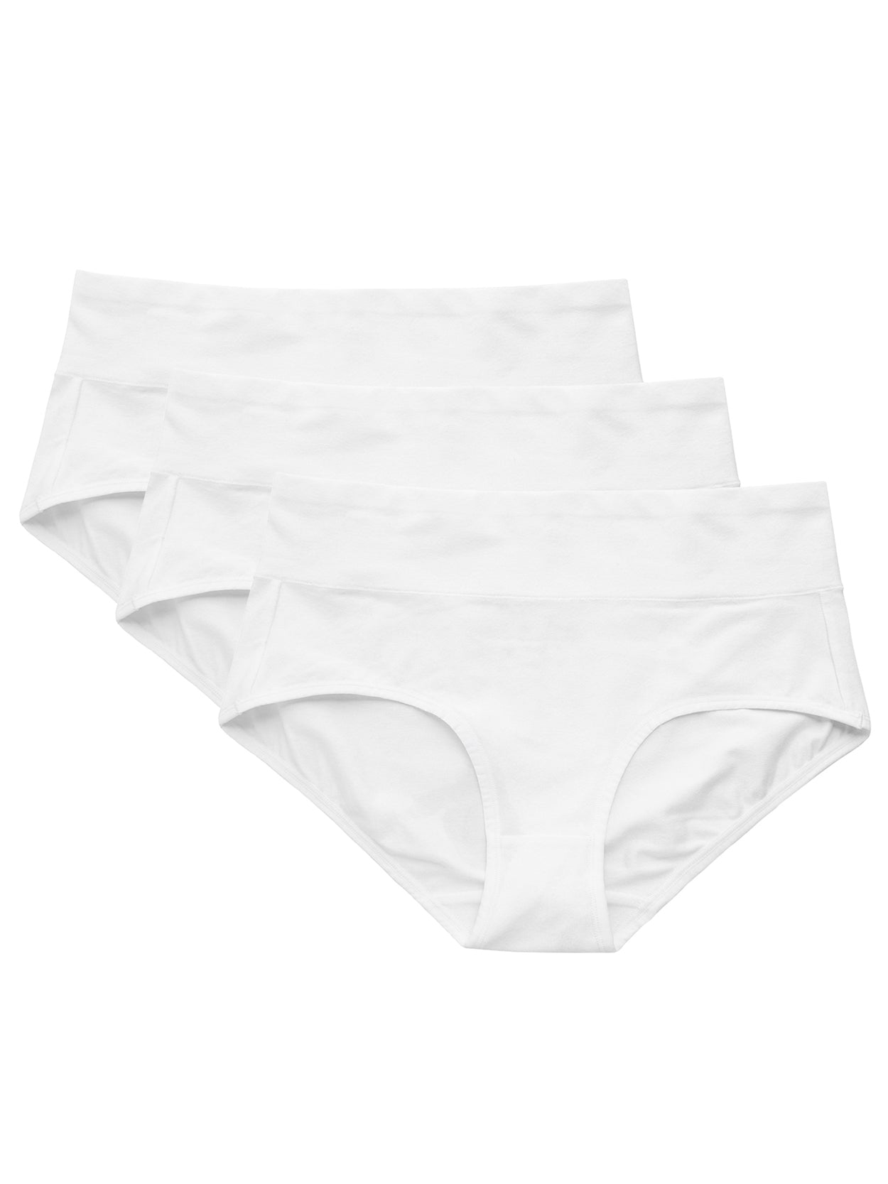 Ogvfunv Women's high-waisted leakage panties, soft and comfortable, sweat-absorbing  and breathable cotton mesh 6 pcs,L White at  Women's Clothing store