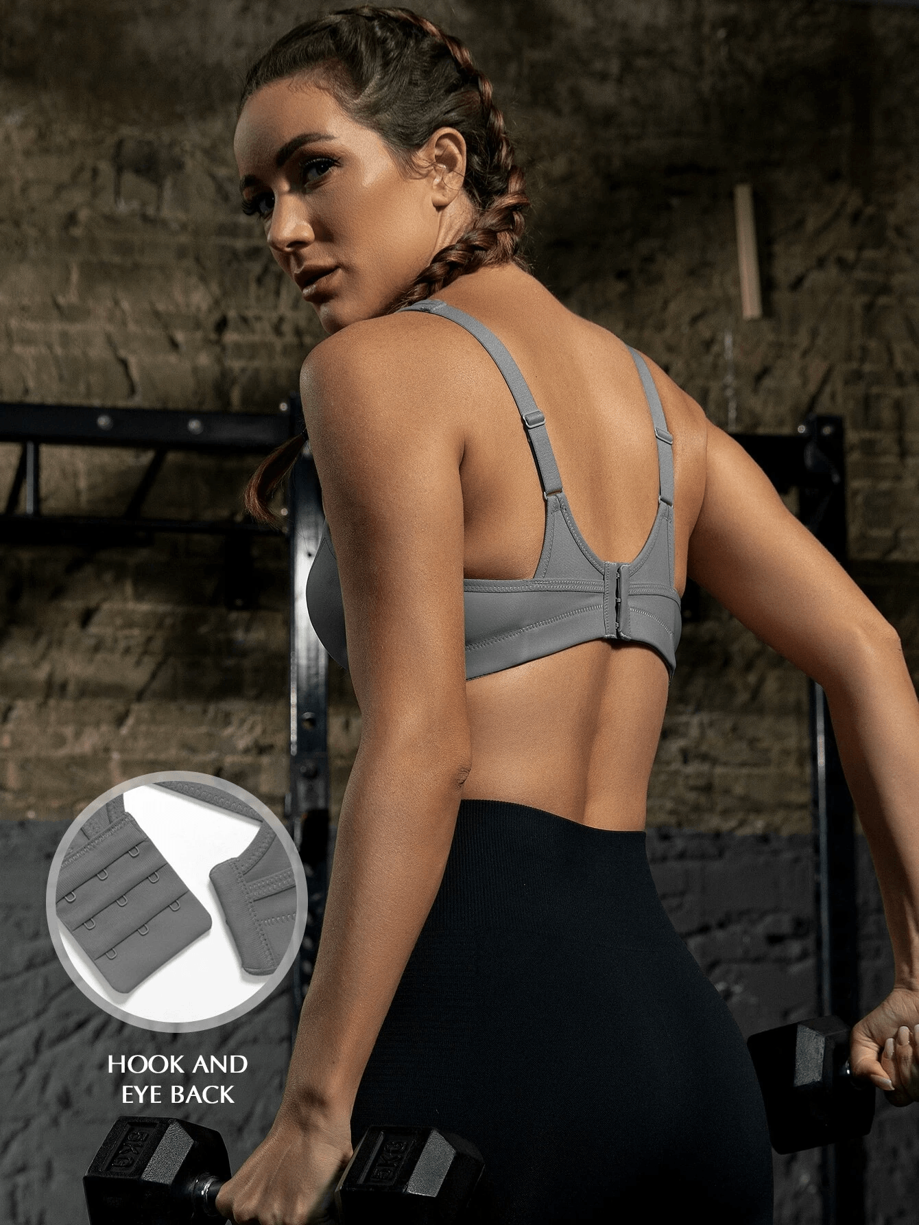 High Impact Wire-free Non Padded Sports Bra Gym Yoga Workout – WingsLove