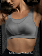 Solid Absorb Breathable Sports Bra - WingsLove