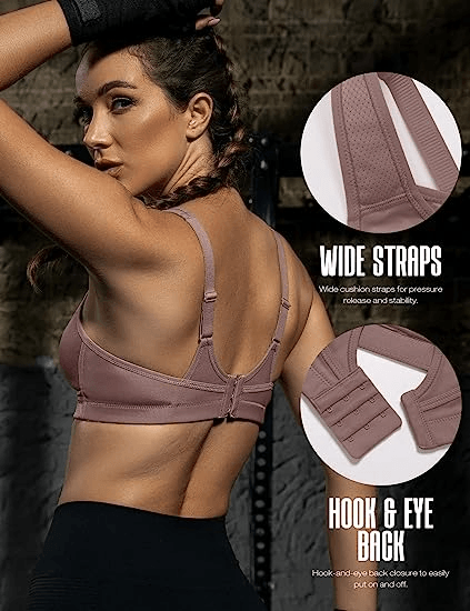 Solid Absorb Breathable Sports Bra Amber - WingsLove
