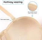 Strapless Multi-way Contour Underwire Bra Beige - WingsLove