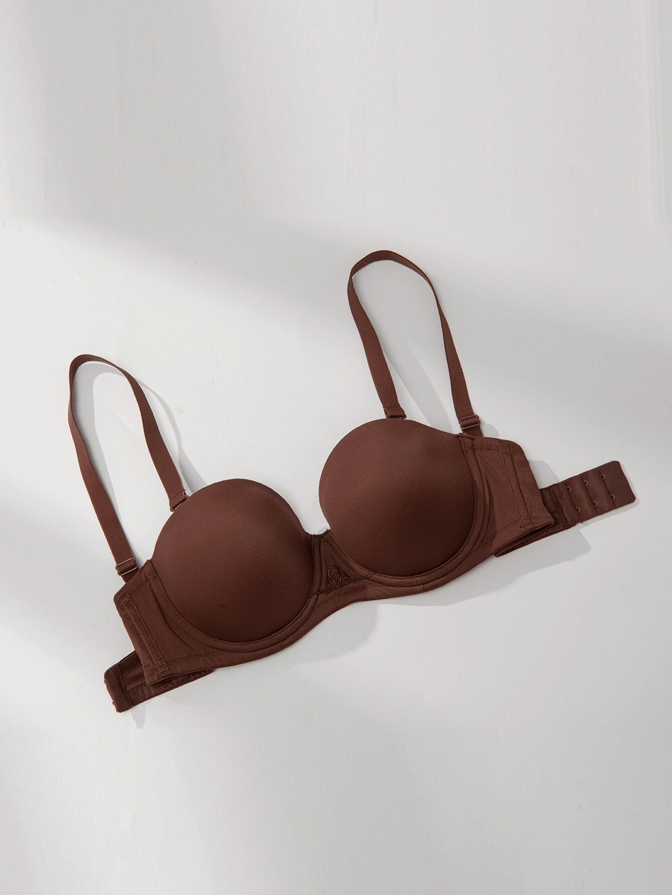 Strapless Multi-way Contour Underwire Bra Coffee Brown - WingsLove