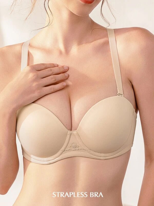 Strapless Multi-way Contour Underwire Bra Nude - WingsLove