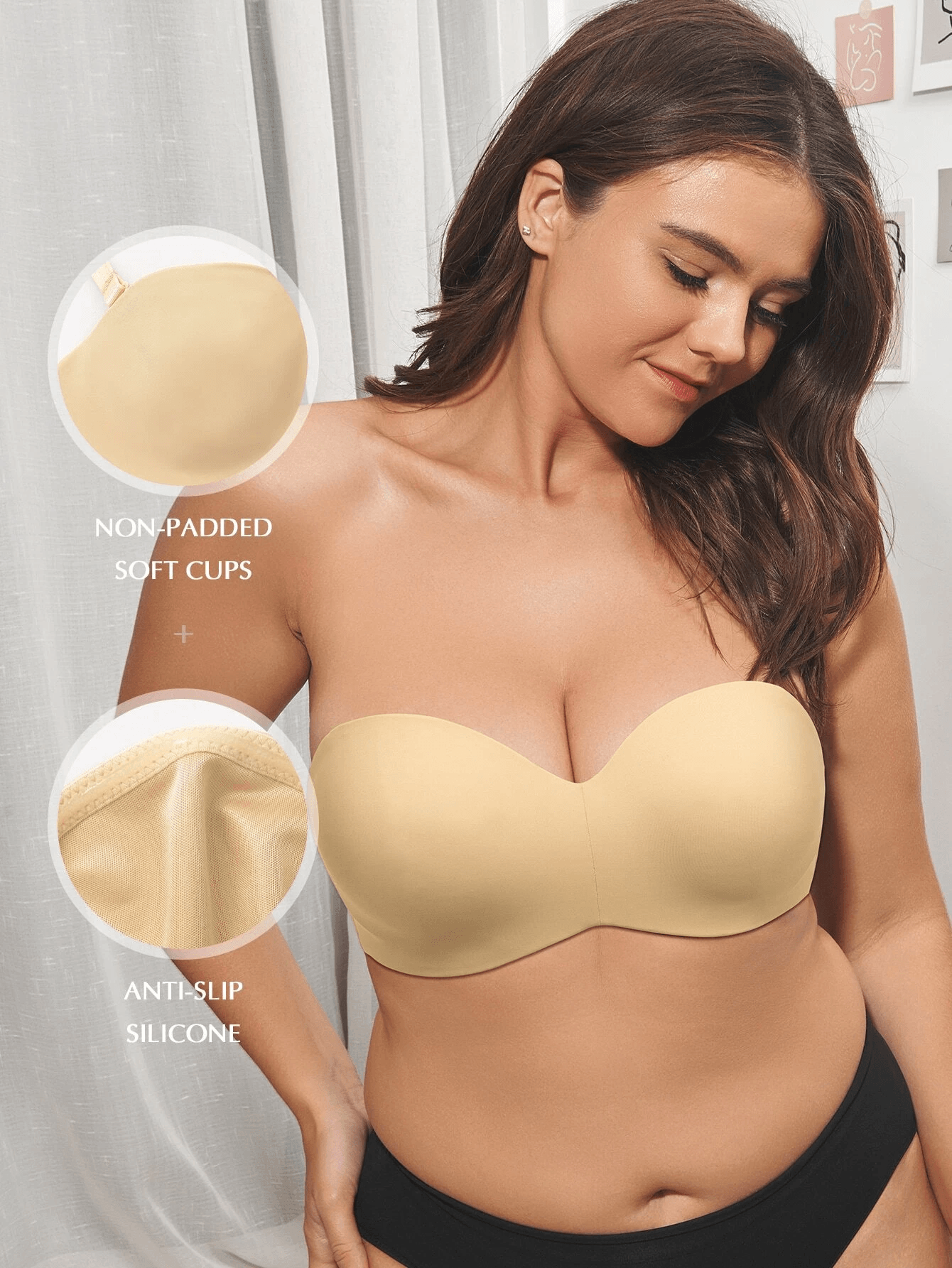 Strapless Unlined Underwire Multiway Bra - WingsLove