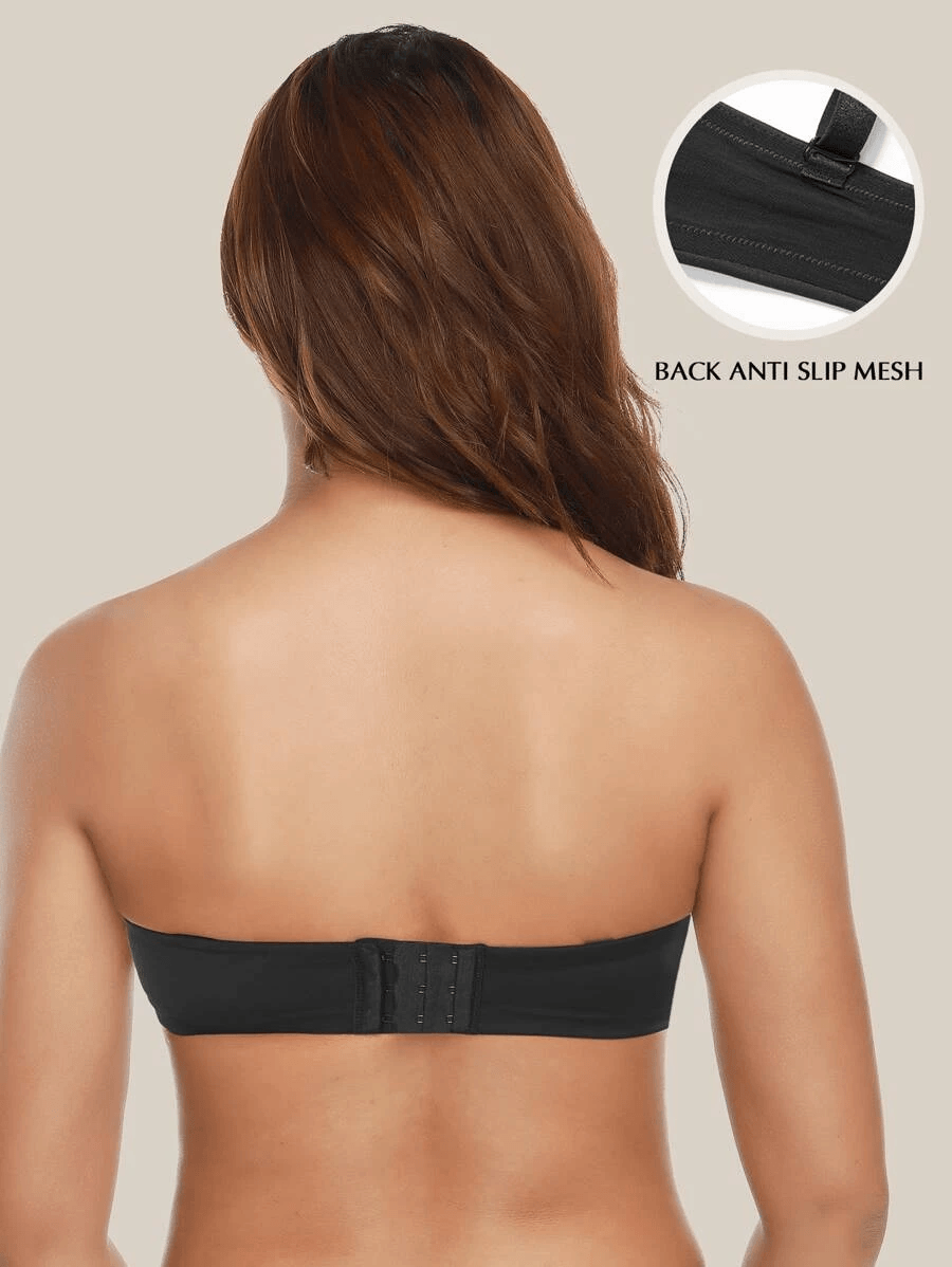 Multiway Strapless Bra Soft Black Bra Impact Adhesive Bra Breast