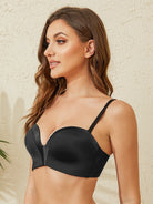 Strapless Wirefree Multiway Push Up Bra Black - WingsLove