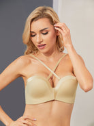 Strapless Wirefree Multiway Push Up Bra Nude - WingsLove