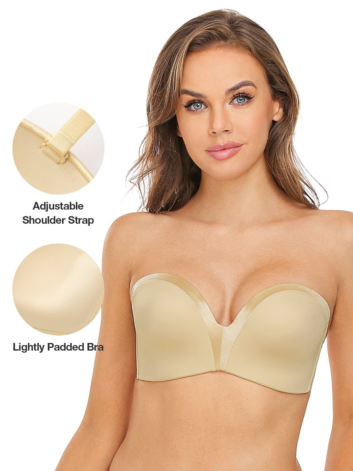 Strapless Wirefree Multiway Push Up Bra – WingsLove