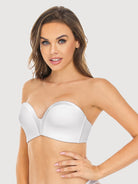 Strapless Wirefree Multiway Push Up Bra White - WingsLove