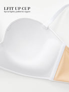 Strapless Wirefree Multiway Push Up Bra White - WingsLove