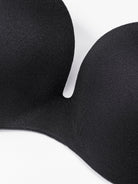 Super Padded T-Shirt Bra Add Two Cups Black - WingsLove