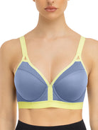 V Neck Full Figure Running Workout Bra - WingsLove