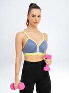 V Neck Full Figure Running Workout Bra - WingsLove