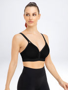 V Neck Full Figure Running Workout Bras - WingsLove