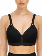 V Neck Full Figure Running Workout Bras - WingsLove