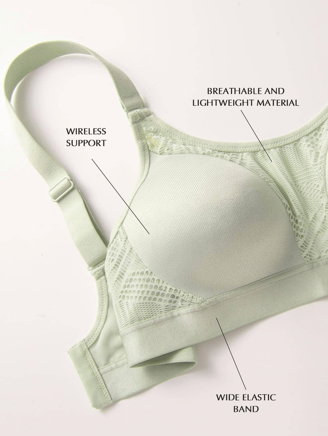Wireless Full Coverage Workout Bra No Padded Plus Size Cross Back Exercise Sports  Bra Milk Coffee – WingsLove