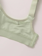 Wireless Full Coverage Workout Bra No Padded Plus Size Cross Back Exercise Sports Bra Green - WingsLove