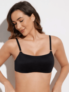 Wireless One-shoulder Cup Bra Blue/Black/Nude - WingsLove