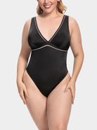 Women One Piece Plunge Bathing Suit Plus Size - WingsLove