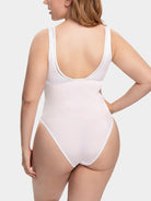 Women One Piece Plunge Bathing Suit Plus Size - WingsLove