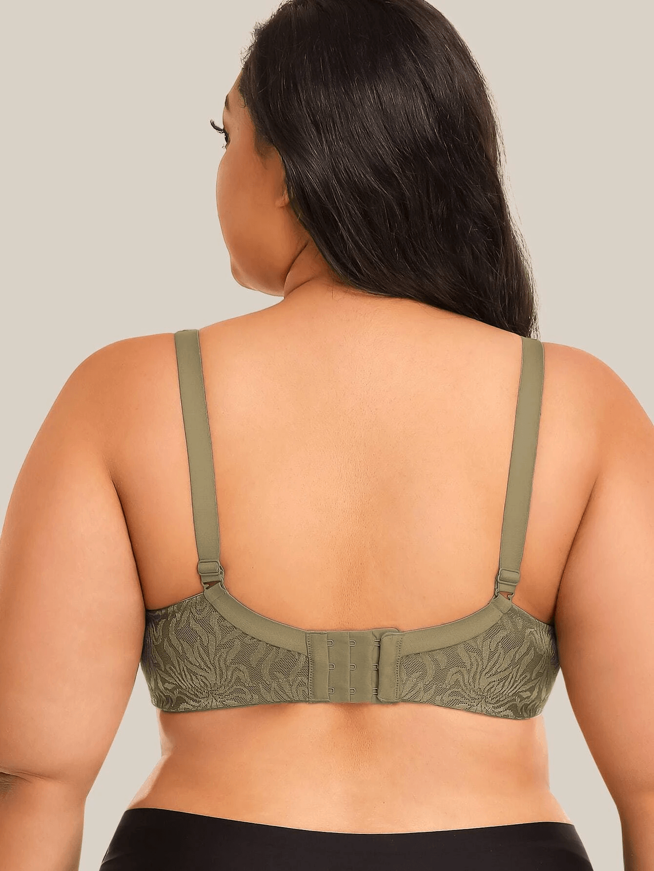 Wingloves Women's Full Coverage Bra Lace Underwire Minimizer Bra Support  Plus Size Front Closure Bras,Nude-42G 