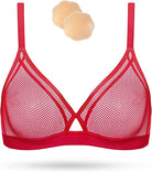 Women's Sexy Lace Wireless Plunge Bra - WingsLove